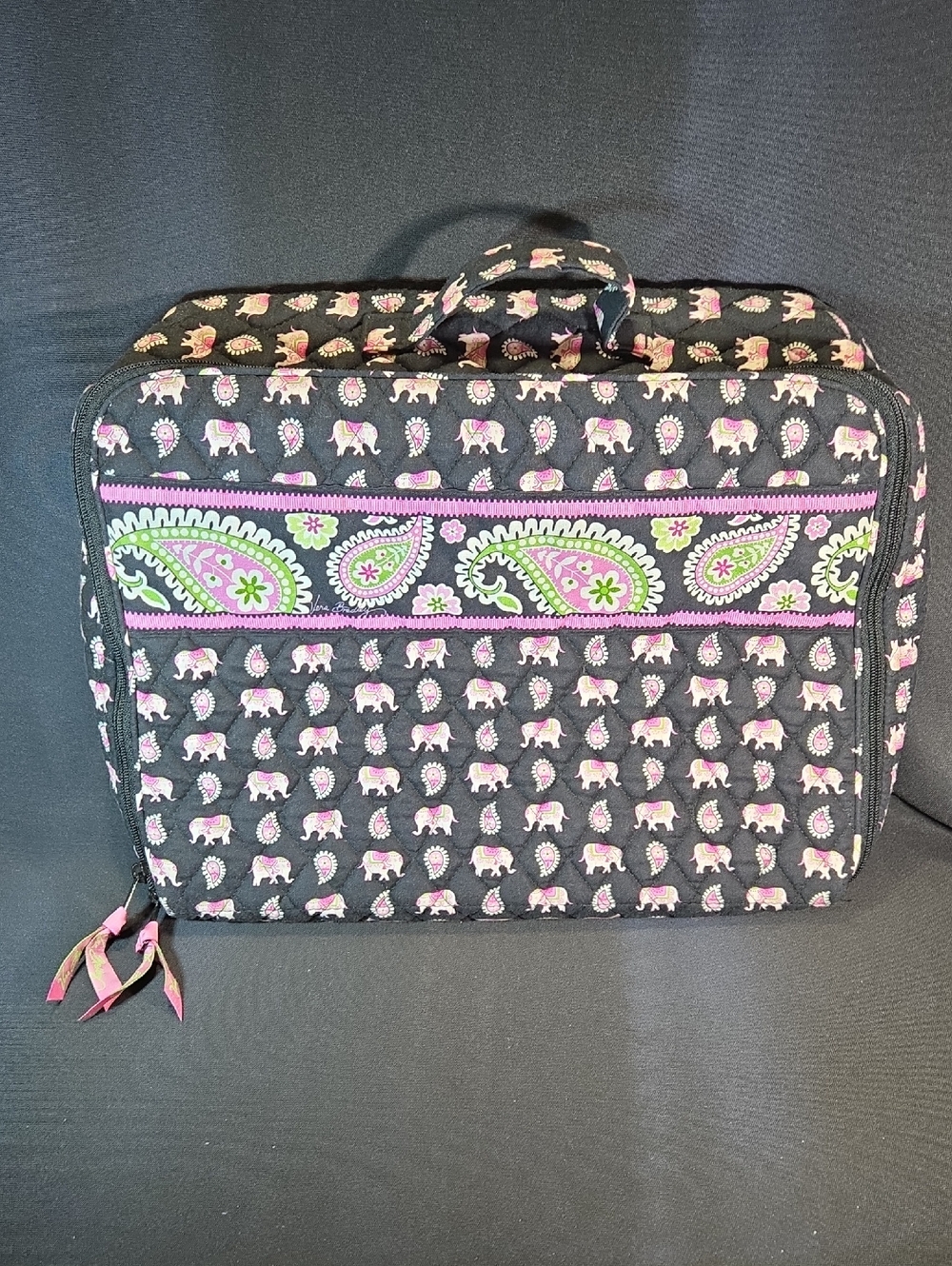 Vera Bradley Retired Pink Elephant Laptop Bag.